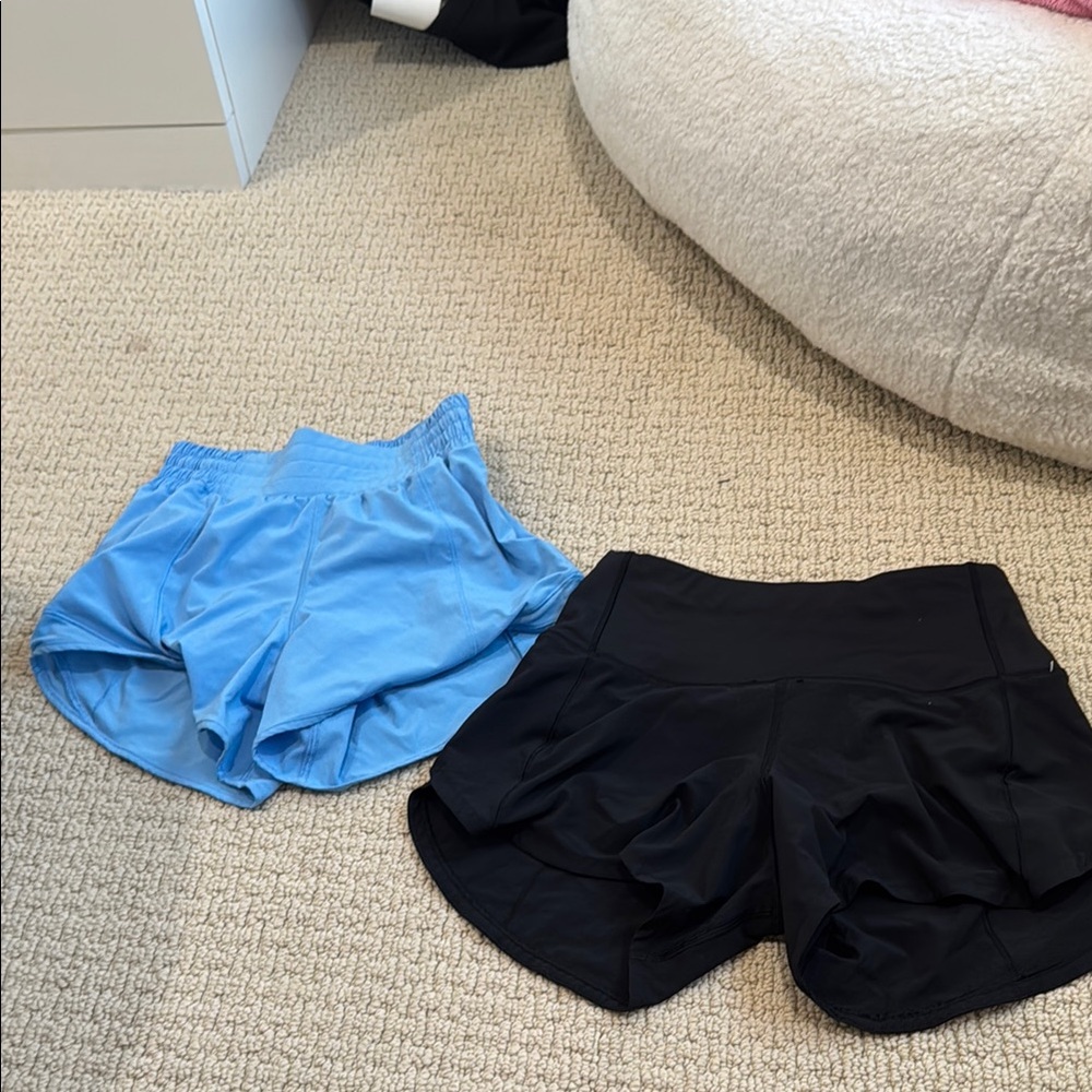 Women lululemon Black and Blue Shorts